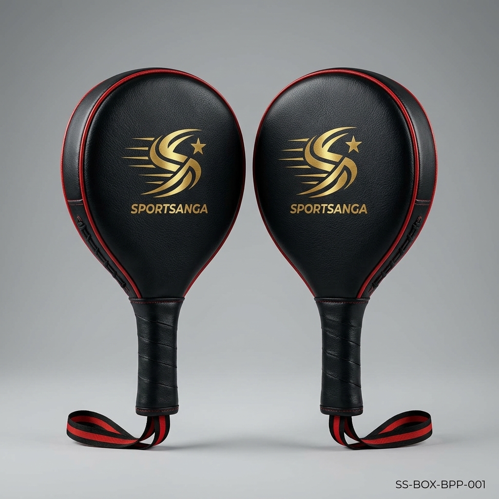 SportSanga lightweight boxing punching paddles for speed, timing and accuracy drills.